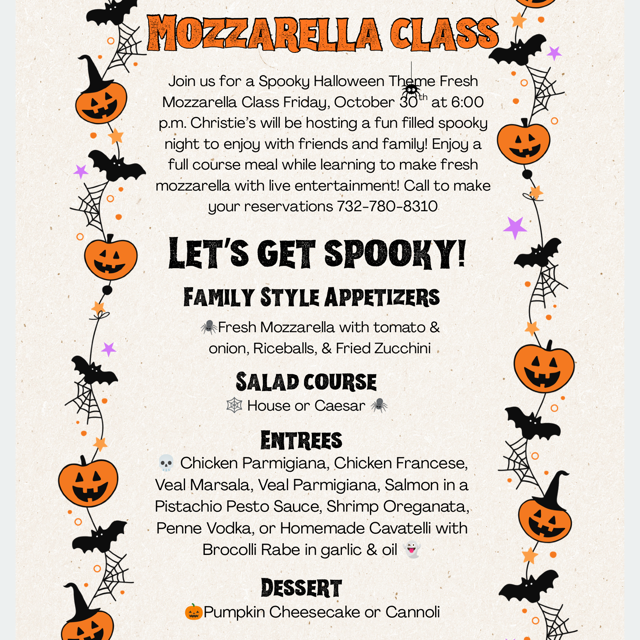 SPOOKY FRESH MOZZARELLA CLASS