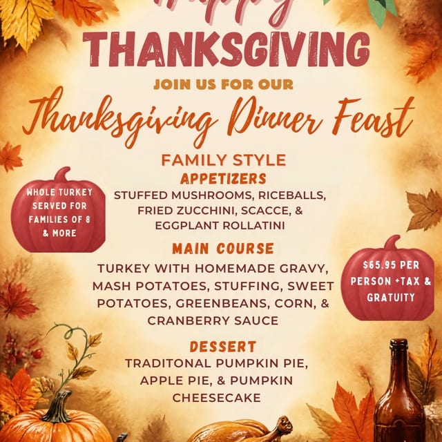 THANKSGIVING DINNER FEAST