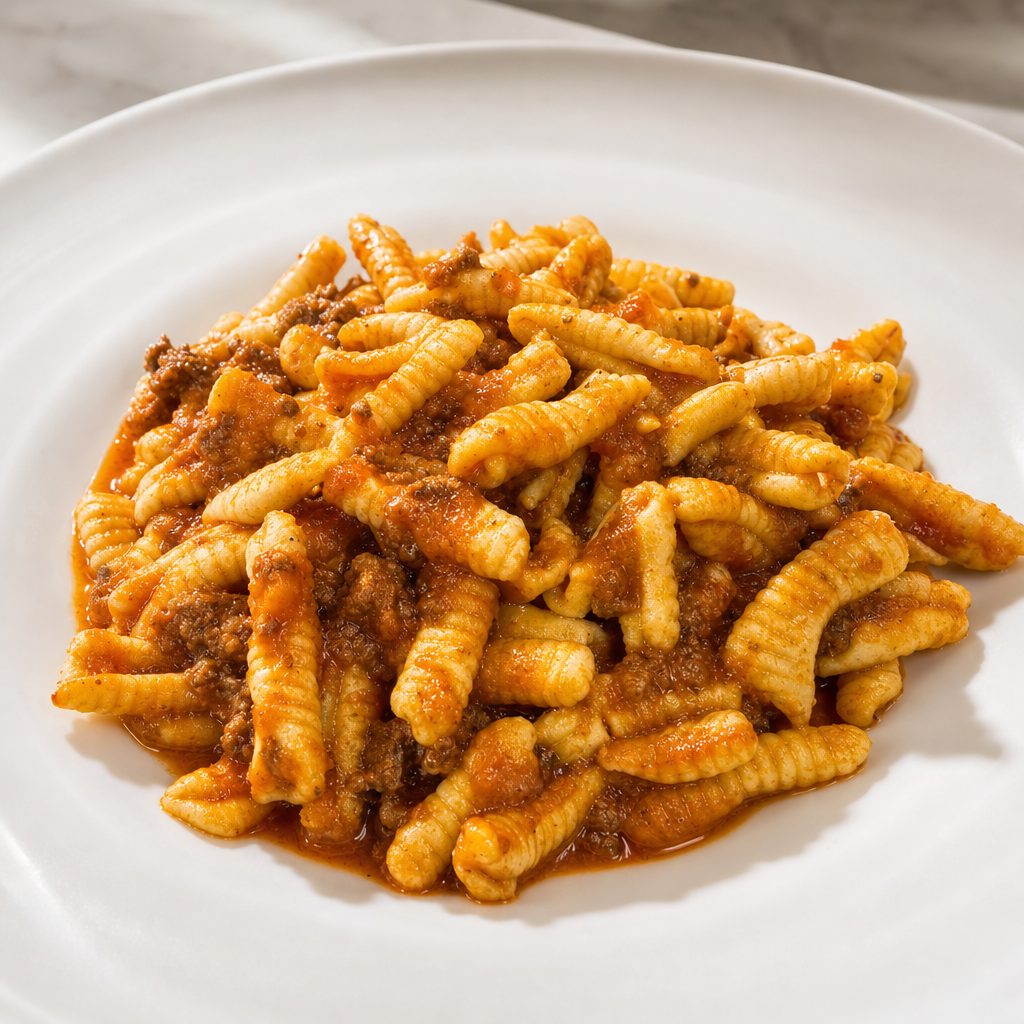 Cavatelli Bolognese.