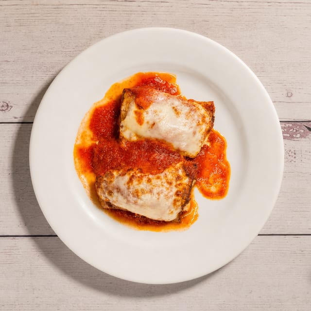 Eggplant Rollatini Parmigiana.